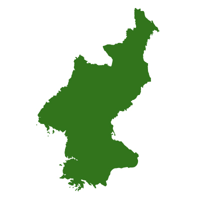 朝鮮民主主義人民共和国無料フリーイラスト｜無地(緑)